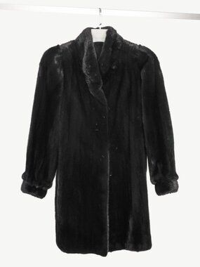 Osfur Black Mink Fur Coat
